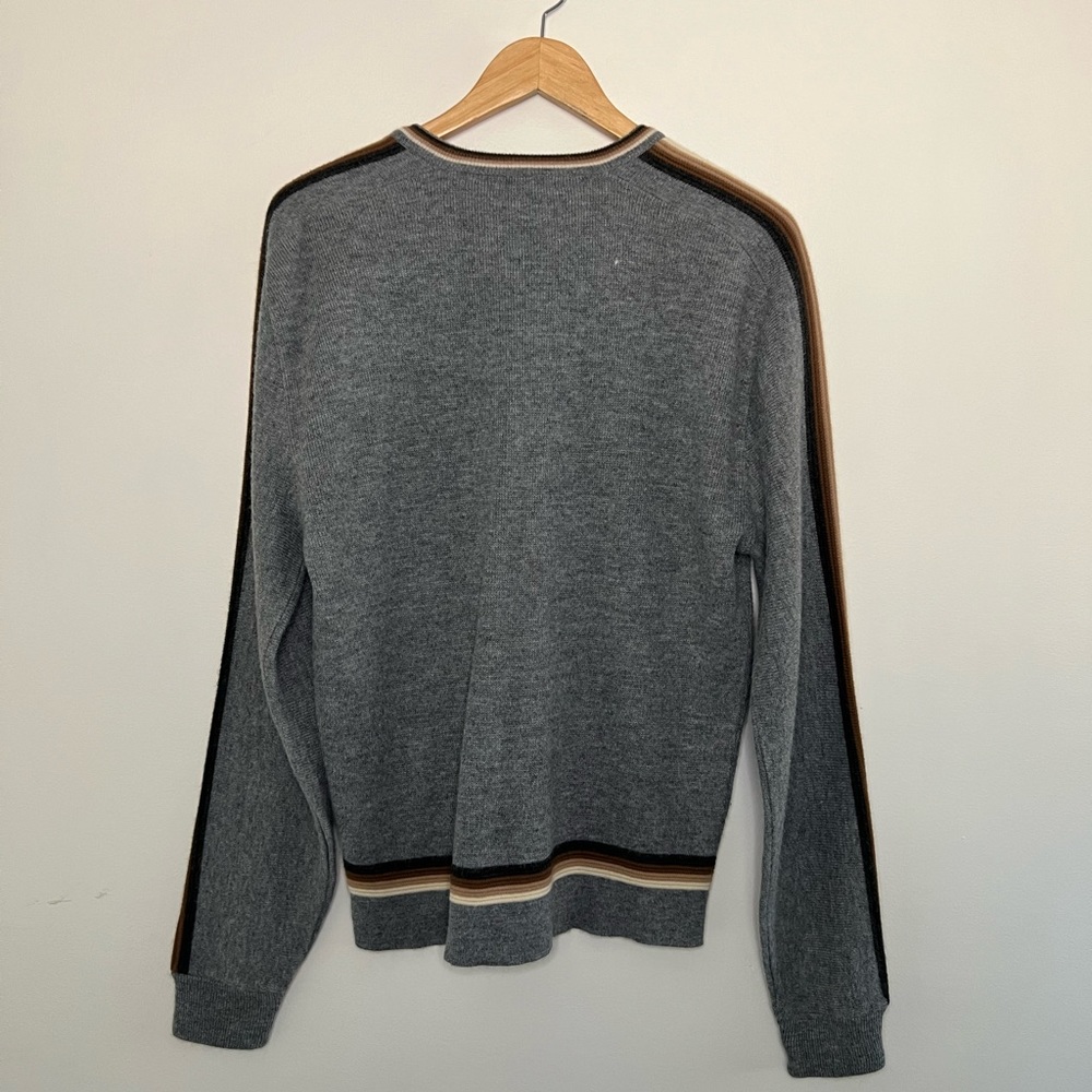 Vintage 80s Knit V Neck Sweater - Picture 4 of 4